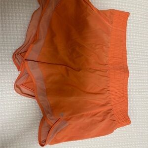 Athleta mesh racer run shorts - Vibrant pinkish/orange Active Shorts